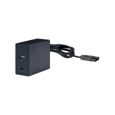 Vestavná stolní USB-C nabíječka Flash 60, 2× USB-C PD 100 W, kabelová průchodka, kabel 1.5 m, černá matná