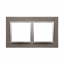 Simon Betónový rám 2-násobný tmavý betón/strieborný
