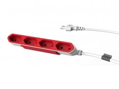 Kábel predlžovací PowerCube POWERBAR, červený