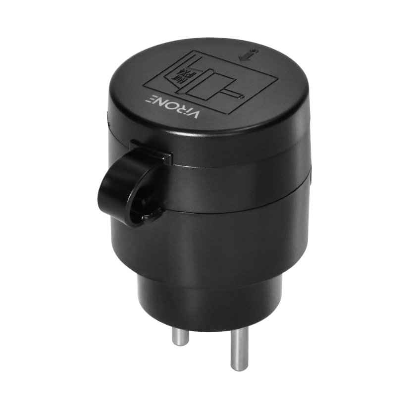 Bezdrôtová zásuvka MINI s diaľkovým ovládaním, 2+1, 2300W, IP44 (vonkajšia), farba čierna
