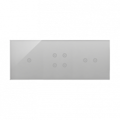 Moduly s dotykovým panelem 3 1 dotykové pole, 4 dotyková pole, bouřková/stříbro