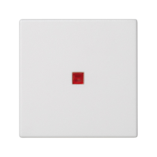 Kryt K45 s podsvícením barva: červená 45×45mm čistě bílá