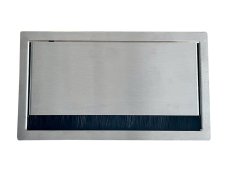 Výklopná zásuvka MAGNAT-BOX 3× 230 V + 1× USB-A/C nabíjačka, prevedenie nerez, kábel 2m