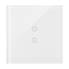Dotykový panel 1-modulový 2 vertikální dotyková pole, perlová/bílá