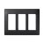 Rámeček pro krabice SIMON 500 3×S500 6×K45 grafitově-šedá