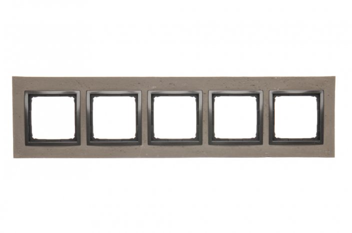 Betonový rámeček 5-násobný tmavý beton/antracit
