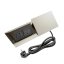 Pop-up blok INCARA 4x zásuvka 250V, (proti sobě), povrch hliník, kabel 2m