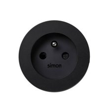 Vestavná stolní zásuvka 1x 230V, průměr 60 mm, kabel 3m, barva černá matná
