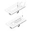 Výklopná zásuvka FLIX BOX,  3x 230 V,  USB-A QC 3.0 + USB-C PD, kabel 1,5m, broušená ocel