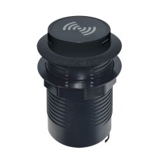 Bezdrátová výsuvná nabíječka 15W + USB A+C 20W PD, barva černá