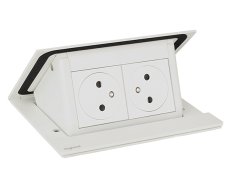 Pop-up blok INCARA 2x zásuvka 250V surface + montážní rám, barva bílá, kabel 2m