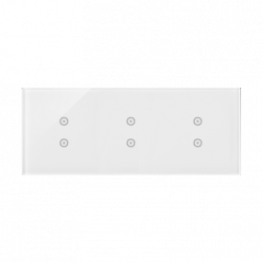 Moduly s dotykovým panelem 3 2 vertikální dotyková pole, 2 vertikální dotyková pole, perlová/bílá