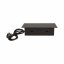 Černý zásuvkový blok s krytem 2mm, 3x zásuvka, kabel 1.5m