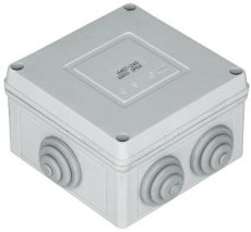 SEZ DK Krabicová vývodka IP65, PA, 111x111x66mm, 6x priechodka