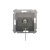 Spínač jednopólový na klíček - 2 polohový „0-I” (přístroj s krytem) 5A 250V, pro pájení, antracit, metalizovaná