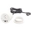 Zapuštěná zásuvka INCARA Disq 80, 1x 250V Surface, 1x USB A+C nabíječka, 1x port RJ45 cat.6, kabel 2m, barva bílá