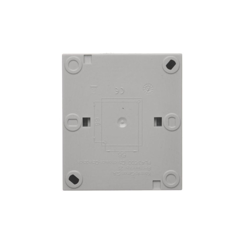 Spínač dvoupólový (přístroj s krytem), IP44, řazení 2, 10 A / 250 V~, šroubové svorky, Aquaclick, barva šedá