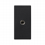 Kryt K45 Mini-jack 3,5mm 45×22,5mm grafitově-šedá