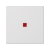 Kryt K45 s podsvietením farba: červená 45 × 45 mm čisto biela