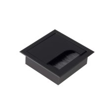 Káblová priechodka 80 x 80 mm, materiál hliník, farba čierna