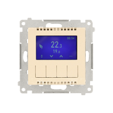 Digitální programovatelný termostat krémová