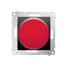 LED signalizátor - červené světlo antracit, metalizovaná