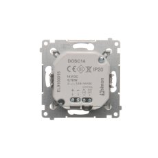 LED osvětlení s pohybovým senzorem (přístroj s krytem), 14 V / 0,78 W, barva světla studená bílá (5900 °K), Simon 54, barva stříbrná metalizovaná