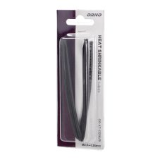 Smršťovací bužírka Ø2.5 mm, délka 1 m, v blistru, barva černá