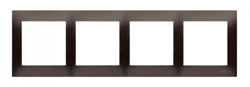 Rámček 4 - pre sadrokartónové krabice hnedá matná, metalizovaná