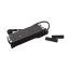 Zapuštěný blok INCARA Multilink (horizontální verze), 2x zásuvka 250V Surface, 1x dvojitá USB A+C nabíječka, 1x RJ45, 1x HDMI, kabel 2m, barva černá