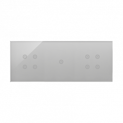 Moduly s dotykovým panelem 3 4 dotyková pole, 1 dotykové pole, bouřková/stříbro