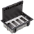 Podlahová krabice SF obdélníkový 8×K45 4×CIMA 70mm105mm grafitově-šedá IK:IK08
