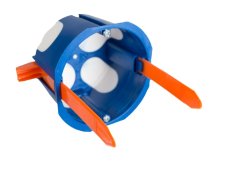 Škatuľa do dutých stien, jednonásobná, otvor na inštaláciu 68 x 68 mm, upevnenie pomocou pások