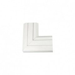 Plochý horný kĺb CABLOMAX 130 × 55 mm čisto biely