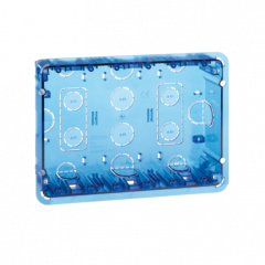 Zápustné boxy SIMON 500 3×S500 6×K45 modré transparentné