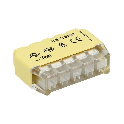 Instalační konektor, pětivodičový, 0,75-2,5mm²; IEC 300V / 24A (10ks)