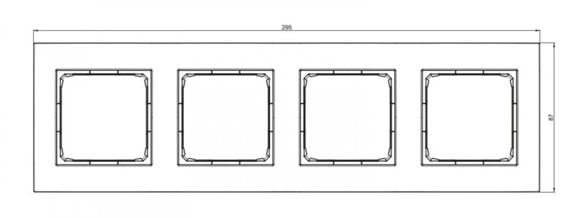 Zásuvky 2x 250V/16A s 2x vypínačom (radenie č. 1), Simon 54, inštalácia pod omietku, farba čierna matná
