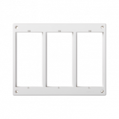 Rámeček příslušenství SIMON 500 3×S500 (náhradní prvek) čistě bílá