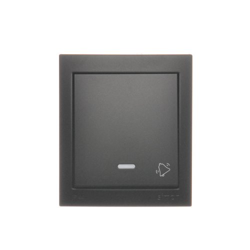 Tlačítko "zvonek" s podsvětlením 10AX, odolné proti vlhkosti, barva černá matná