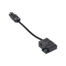 Vestavná stolní zásuvka Flash 90, 1x 230 V + 1 × USB-C PD 20 W, 1x RJ45 cat.6, kabel 1.5m, barva černá matná