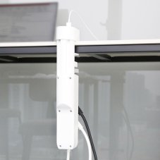 Stolová zásuvka 3x230V/16A + 2x USB-A a 1x USB-C nabíjačka, vypínač, kábel 1.5m, farba šedá