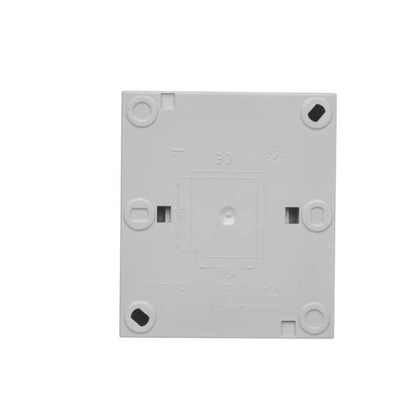 Spínač dvoupólový (přístroj s krytem), IP44, s podsvětlením, řazení 2So, 10 A / 250 V~, šroubové svorky, Aquaclick, barva šedá