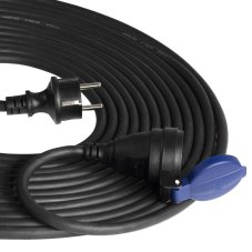 Gumový predlžovací kábel 30m, odolný proti vode a oleju, H07RN-F 3x1,5mm2, 230VAC / 16A