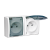 Dvojitá kolíková zásuvka s uzemněním ve verzi IP54 se clonami elektrických kolejí - klapka v transparentní barvě bílá 16A