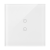 Dotykový panel 1-modulový 2 vertikální dotyková pole, perlová/bílá