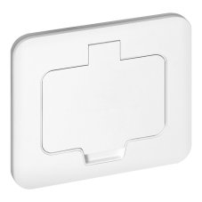 Hermeticky uzavíratelná obdélníková zásuvka 1x 230V, krytí IP55, barva bílá