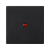 Kryt K45 s podsvícením barva: červená 45×45mm grafitově-šedá