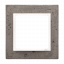 Betonový rámeček 1-násobný tmavý beton/bílá