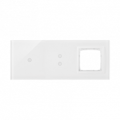 Moduly s dotykovým panelem 3 1 dotykové pole, 2 vertikální dotyková pole, otvor pro příslušenství Simon 54, perlová/bílá