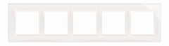 Rámček 5 - násobný sklo perleťové/biele